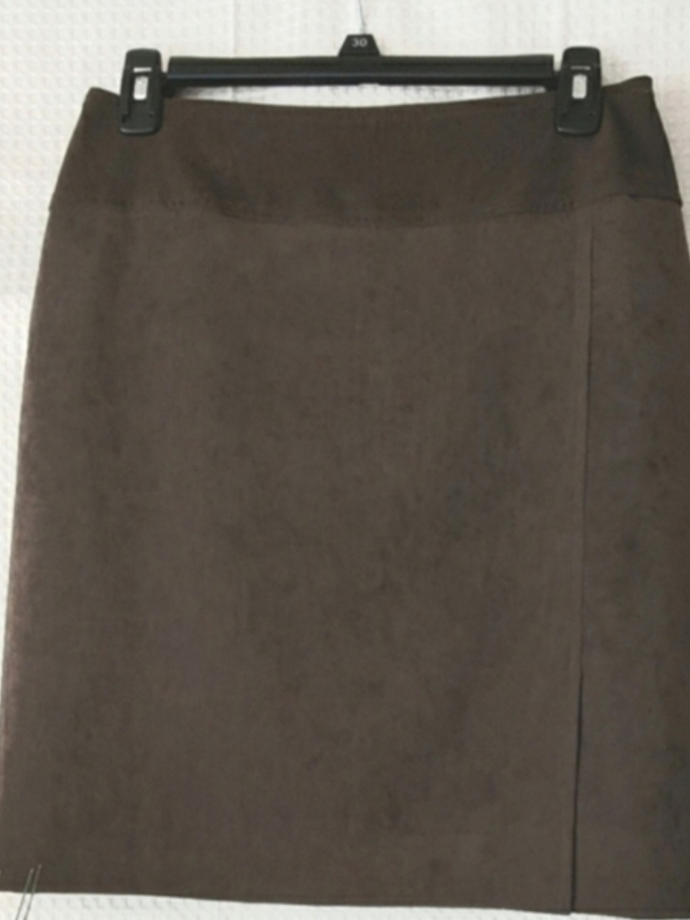 Sport Collection Olive Green Faux Suede Skirt Size 8